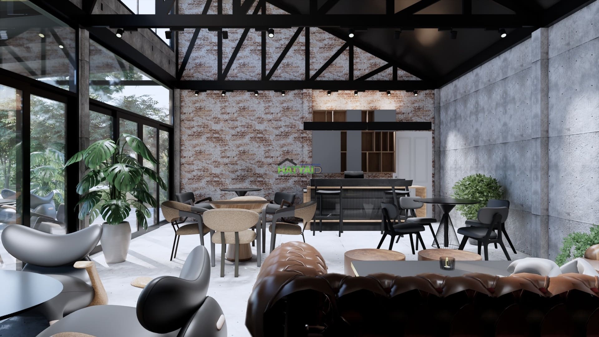 คาเฟ่สไตล์อินดัสเทรียล