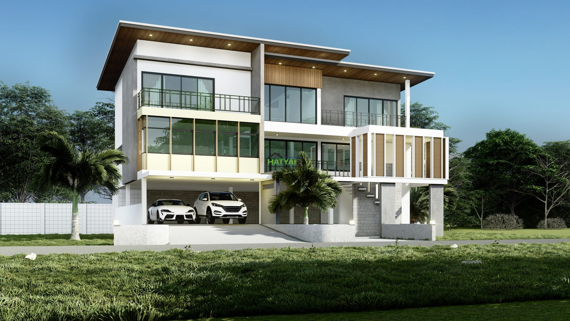 มีที่จอดรถใต้ถุน